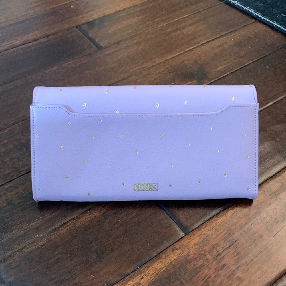 Kikki.K lilac leather travel wallet Like new!!!